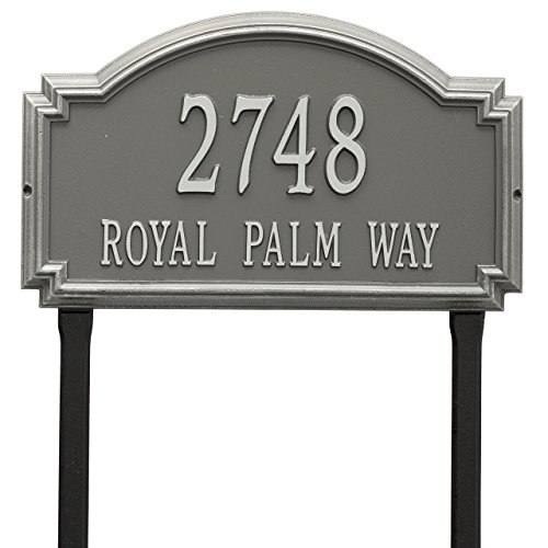 Customized Williamsburg LAWN Address Plaque 2 Lines 21W x 12H