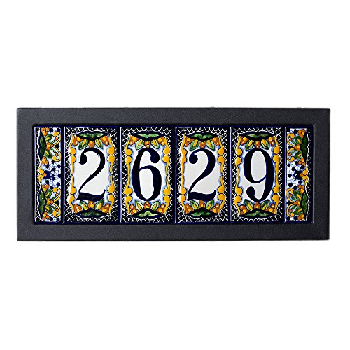 5-tile Contemporary House Address Plaque