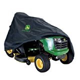 John Deere LP93917 Heavy Duty Fabric Standard Riding Lawn Mower Protective Storage Tarp Cover with Elastic Drawstring For 100X300 Series Tractors