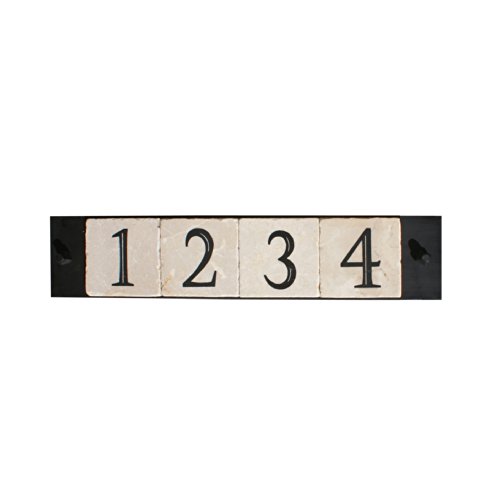 NACH KA-PLATE&SCREWS-4 House AddressNumber Sign Plaque