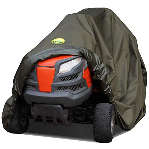 Family Accessories Riding Lawn Mower with Bagger Cover 100 Waterproof Heavy Duty 600D Storage for Lawnmower Tractor with Attachment XL 98Lx44Wx43H