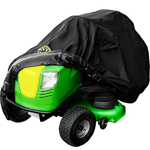 Riding Lawn Mower Cover 100 Waterproof Heavy Duty 600D Storage for Ride On Lawnmower Tractor Up to 54 Inch Deck
