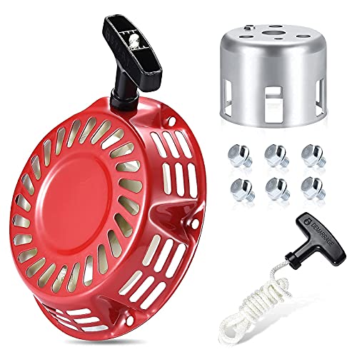 WHIFQ Pull Start Recoil Starter Assembly Fits Honda GX120 GX160 GX200 Harbor Predator 212CC 65 7HP Engine with Extra Pull Cord Handle Lawn Mower Honda Pull Cord Honda Pull Start Assembly