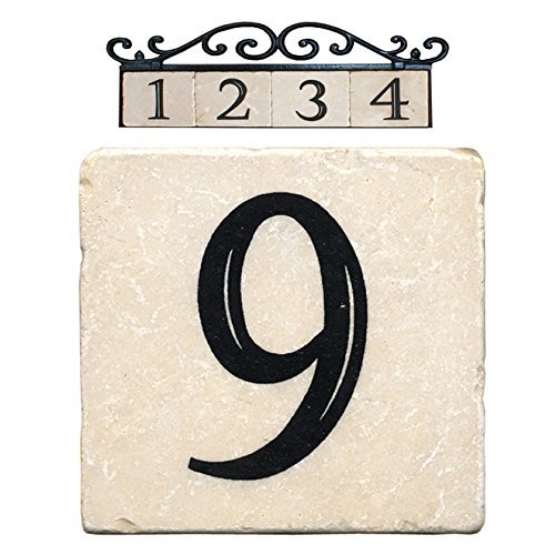 NACH AZ-CLASSIC-6OR9 Marble House AddressNumber Tile Beige Model AZ-CLASSIC-6OR9