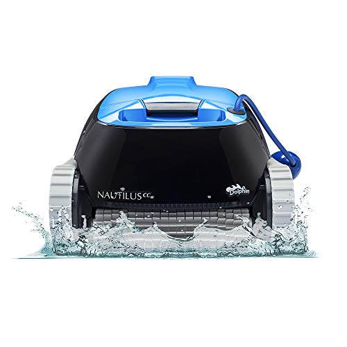 DOLPHIN Nautilus CC Automatic Robotic Pool Cleaner  Ideal for Above and InGround Swimming Pools up to 33 Feet  with Large Capacity Top Load Filter Basket…