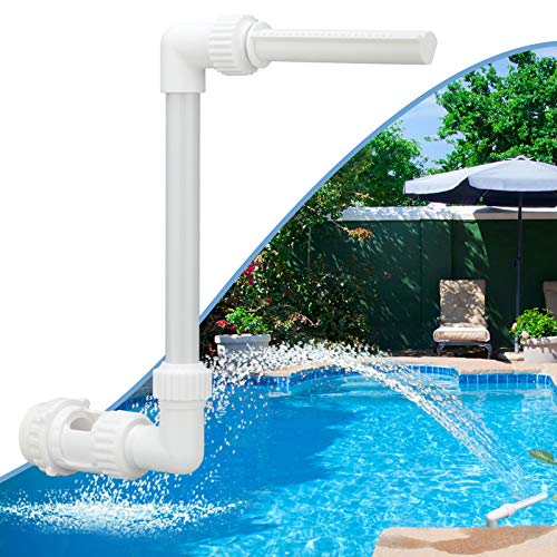 Pool Waterfall Spray Pond Fountain  Water Fun Sprinklers Above In Ground Swimming Pool Decoration SwimmingPool Spa Accessories Adjustable Pool Aerator Cool Warm Water Temperatures Backyard Decor