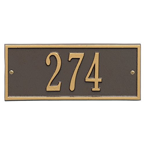 Customized Hartford Mini WALL Address Plaque 1 Line 11W x 4H