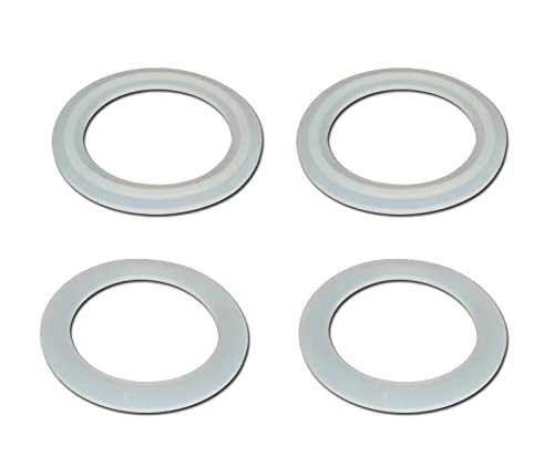 Aretle Replacement Spa Hot Tub Pump Heater Union GasketORing 7114030 and 7114010 Ribbed Gasket and Flat Gasket Works on Variety of Spas Pools(2 Pairs)