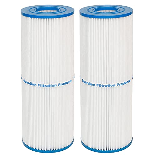 Guardian Filtration  Pool  Spa Cartridge Filter Replacement for Pleatco PRB25IN Unicel C4326 C4326 and Filbur FC2375  Easy to Clean 25 Sq Ft Filter Media  Model 413106 (2 Pack White)