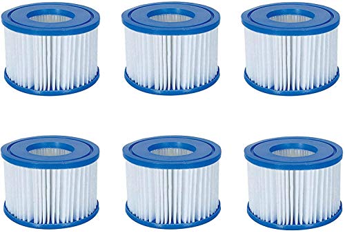 Volca Spares Hot Tub Filter Cartridge Size VI for Bestway LayZSpa Coleman SaluSpa 90352E 58323 6 Pack