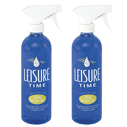 LEISURE TIME S02 Instant Cartridge Cleaner for Spas and Hot Tubs 1Pint 2Pack