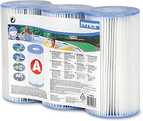 Intex 29000 Swimming Pool Easy Set Type A Replacement Filter Pump Cartridge (3 Pack)