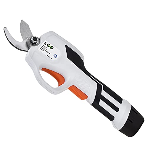 LIGO Electric Pruning Shears for Gardening Cordless Rechargeable Tree Pruner Tree Branch Flowering Bushes Trimmers with Safety Protection MAX 13mm(051 Inch) Cutting Diameter (Pruner)