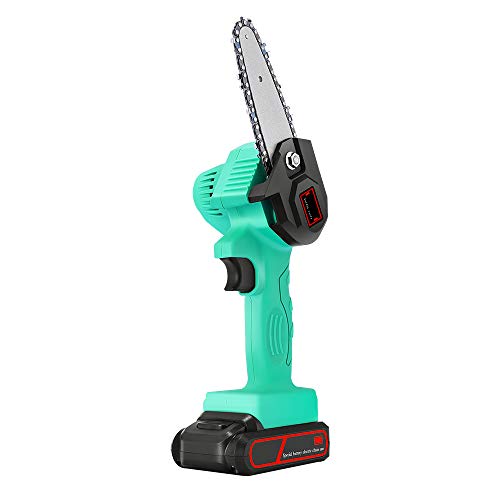 SAEEN Electric Pruning SawMini Electric Chain SawRechargeable 21V Lithium Battery Powered Tree Branch Pruner Garden Tool