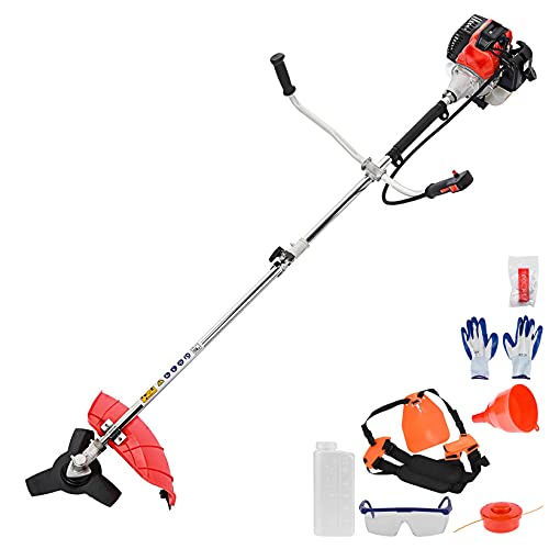 517CC Weed Eater Gas Powered String Trimmer Straight Shaft 2 Stroke Gasoline Weed Wacker for Lawn Care