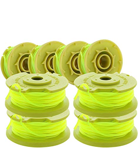 AC80RL3 String Trimmer Replacement Spool Line 080 Inch Twisted Line Compatible with Ryobi One Plus AC80RL3 18v 24v and 40v Cordless Trimmers ，Weed Eater String Autofeed Spool Line 11ft（8Pack）