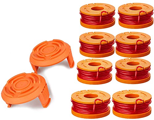 Trimmer Spool Line for Worx，Edger Spool Compatible with Worx trimmer spools Weed Eater StringTrimmer Line Refills 0065 inch for Electric String Trimmers，Weed Wacker Spool Replacement Parts