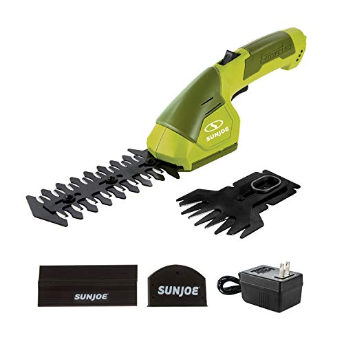 Sun Joe HJ604C 72Volt 2in1 1250RPM Cordless Grass Shear  Shrubber Handheld Trimmer Rechargeable Onboard LithiumIon Battery and Charger Included