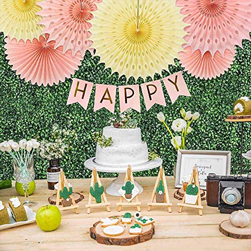 Boshen Pack of 10 PCS 10 x 10 Artificial Grass Wall Backdrop Panels UV Protected Thickened Faux Boxwood Privacy Hedge Panels Decoration for Party Wedding Garden Fence Backyard Indoor  Outdoor