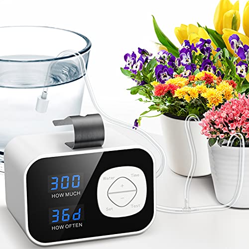 Kollea Reliable Automatic Watering System Plant Self Watering System Automatic Drip Irrigation Kit with 60Day Programmable Timer LED Display  USB Power Indoor Irrigation System for Potted Plants