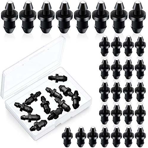 100 Pieces Drip Irrigation Plugs Black Irrigation Plugs 14 inch Tube End Closure Irrigation Plugs Goof Hole Plugs for Irrigation Dig Home Garden Lawn Pipe Supplies