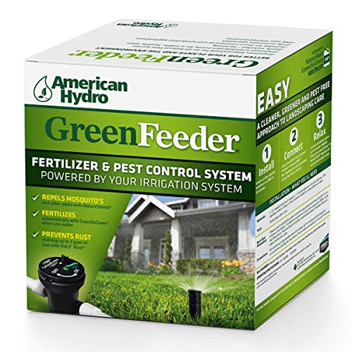 GreenFeeder Automatic Injection System  For Residential and Commercial Irrigation Systems  Use with GrassSoGreen to Feed Landscapes  Use with NatureShield to Repel Insects  Use with Rid O Rust to Control Iron Content