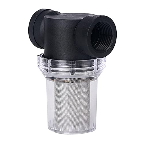 Denpetec 1Pcs Garden Pond 1 inch Inline Mesh Strainer Water Pump Filter Irrigation High Flow Pipeline Filter Garden Interface Strainer(Size40 mesh)