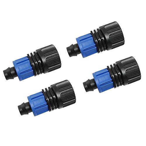 ZRME 4PCS PermaLoc 12 Tubing x 34 FHT wSwivel Drip Irrigation Fittings Reusable Connector Faucet Garden Hose Adapter