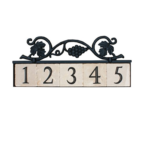Nach Ka-grapes-5 House Address/number Sign Plaque