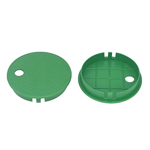 Bandelt 2 Pack ID 55 OD 6 Valve Box Cover Lid Replacement for Sprinkler System Irrigation Circular Valve Box Lid