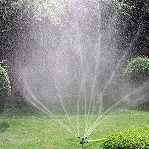 Garden Sprinkler Kadaon 360 Degree Rotating Lawn Sprinkler with Up to 3000 Sq Ft Coverage  Adjustable Weighted Gardening Watering System