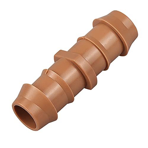 JOYPRO 24 Pieces Drip Irrigation Barbed Couplings Fittings(17mm) for 12 Tubing (0600ID) Irrigation Tubing Connectors for Drip Sprinkler Garden Lawn Systems