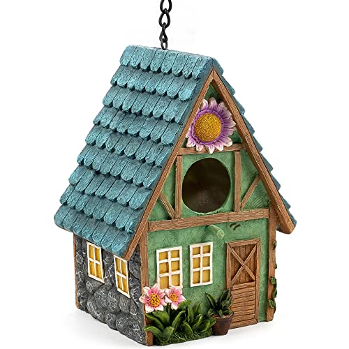JIAYIWU Bird Houses for Outside birdhouses residences Used for Outdoor Bluebirds Tits、Hummingbirds、 Swallows and Other Bird  Indoor and Garden Decoration