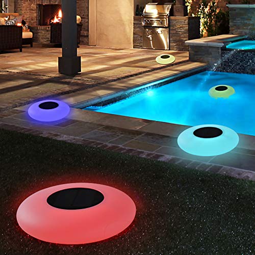 Blibly Swimming Pool Lights Solar Floating Light with MultiColor LED Waterproof Outdoor Garden Lights…