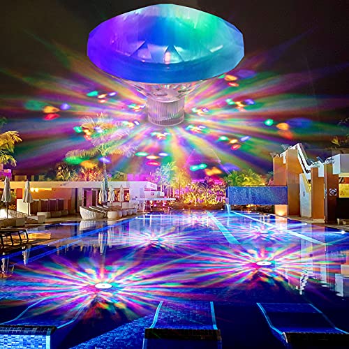 Goopreen Floating Pool Lights Swimming Pool Lights with 8 Modes Waterproof LED Lights Pond Lights for Inflatable PoolIntex PoolSwimming Pool Disco Pool Party and Pond Decorations