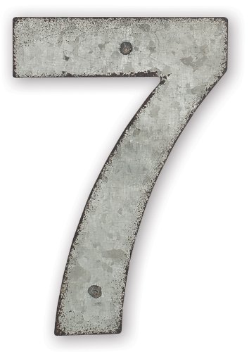 Sunset Vista Design Studios Magnetic Sign 4-inch Metal Address Tile Number 7