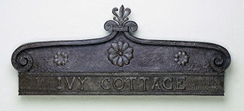 Intelligent Design 48 Ivy Cottage Wall Crown  Over Door Plaque Outdoor Topper Metal Decor