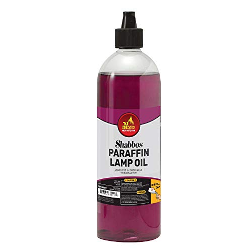 Paraffin Lamp Oil  Purple Smokeless Odorless Clean Burning Fuel for Indoor and Outdoor Use with EZ Fill Cap and Pouring Spout  32oz  by Ner Mitzvah