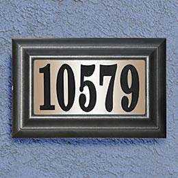 Elegant 24-Volt Classic Lighted Address Plaque For Address Numbers