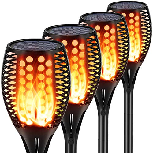 Aityvert Solar Lights Upgraded 429 Inch Solar Flickering Flame Torch Lights Dancing Flames Landscape Decoration Lighting Dusk to Dawn Auto OnOff Outdoor Path Lights for Garden Patio Driveway 4 Pack