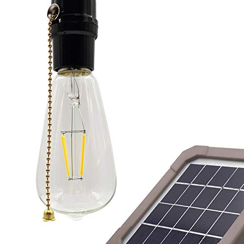 Solar Pendant Lights SWAN Solar Powered Shed Light for Garage and Storage Room Warm White 26ft (8m) Cable Can Work in Daytime for Barn Gazebo Patio Porch Balcony Chicken Coop