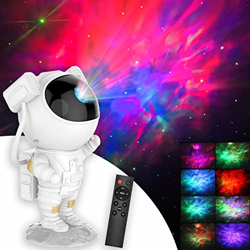 Astronaut Galaxy Projector Light Star Projector Night Lights for Kids Room Galaxy Nebula Ceiling Projector Lamp with Remote and Timer for Children and Adults Bedroom Party Best Gift