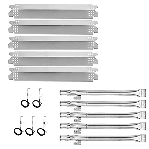 BBQPLUS Heat Plate and Burner Grill Replacement Parts Kit for Home Depot Nexgrill 7200830H Replacement Parts 5 Burner 7200888 7200888N 7200888S