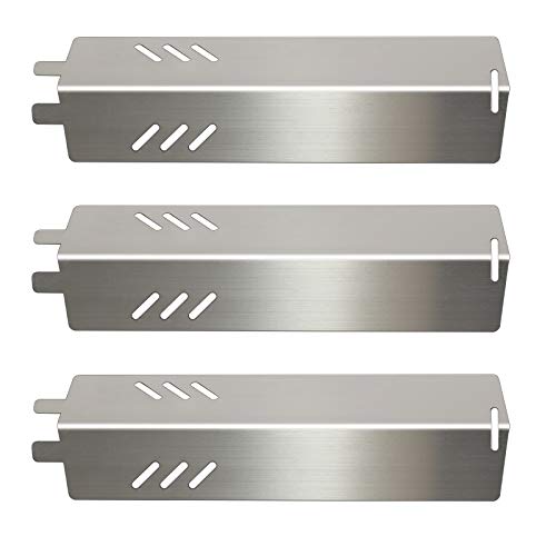 Gas Grill Heat Plates Stainless Steel BBQ Parts Replacement Backyard Grill Accessories BY1410100101 BY1310100111 BY1610100205 GBC1429WC GBC1429W Uniflame GBC1329W GBC1403W 3 Pack