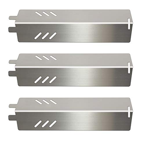 Gas Grill Heat Plates Stainless Steel BBQ Parts Replacement Backyard Grill Accessories BY1410100101 BY1310100111 BY1610100205 GBC1429WC GBC1429W Uniflame GBC1329W GBC1403W 3 Pack