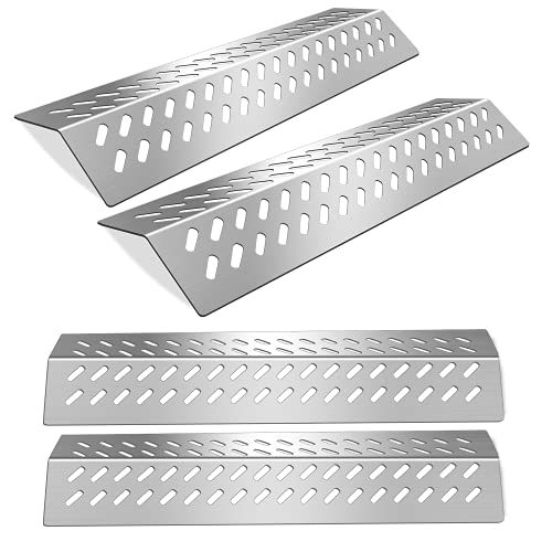 Plowo Stainless Steel Heat Plate Shield Gas Replacement for Bull BBQ Grills Fit for Angus Brahma 7Burner 4Burner 5Burner Grill Models Grill Parts Replace for 16631 16521 4 Pack 17 58