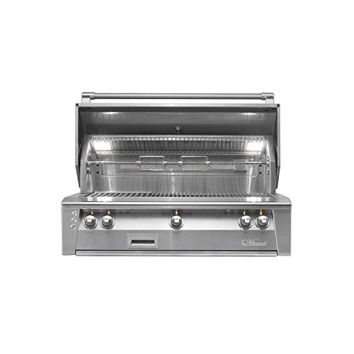 Alfresco ALXE42SZNG 42 Natural Gas BuiltIn Sear Zone Grill up to 108000 BTUH with Sear Zone Rotisserie and BuiltIn Motor in Stainless