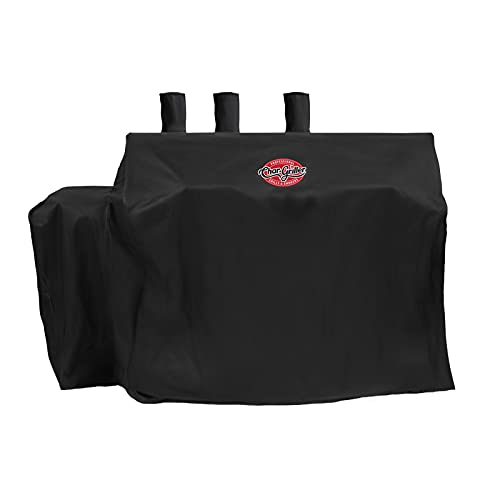CharGriller 8080 3Burner Dual Fuel Expandable Gas  Charcoal Outdoor Grill Cover Black
