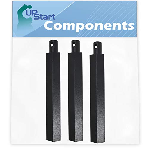 UpStart Components 3Pack BBQ Gas Grill Tube Burner Replacement Parts for Jenn Air 7300163  Compatible Barbeque 16 Cast Iron Pipe Burners