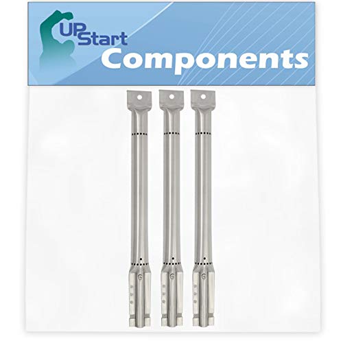 UpStart Components 3Pack BBQ Gas Grill Tube Burner Replacement Parts for Kenmore 12216431010  Compatible Barbeque Stainless Steel Pipe Burners